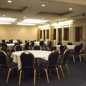 The Lakeside Suite at Mercure Swansea Hotel, set up for a meeting