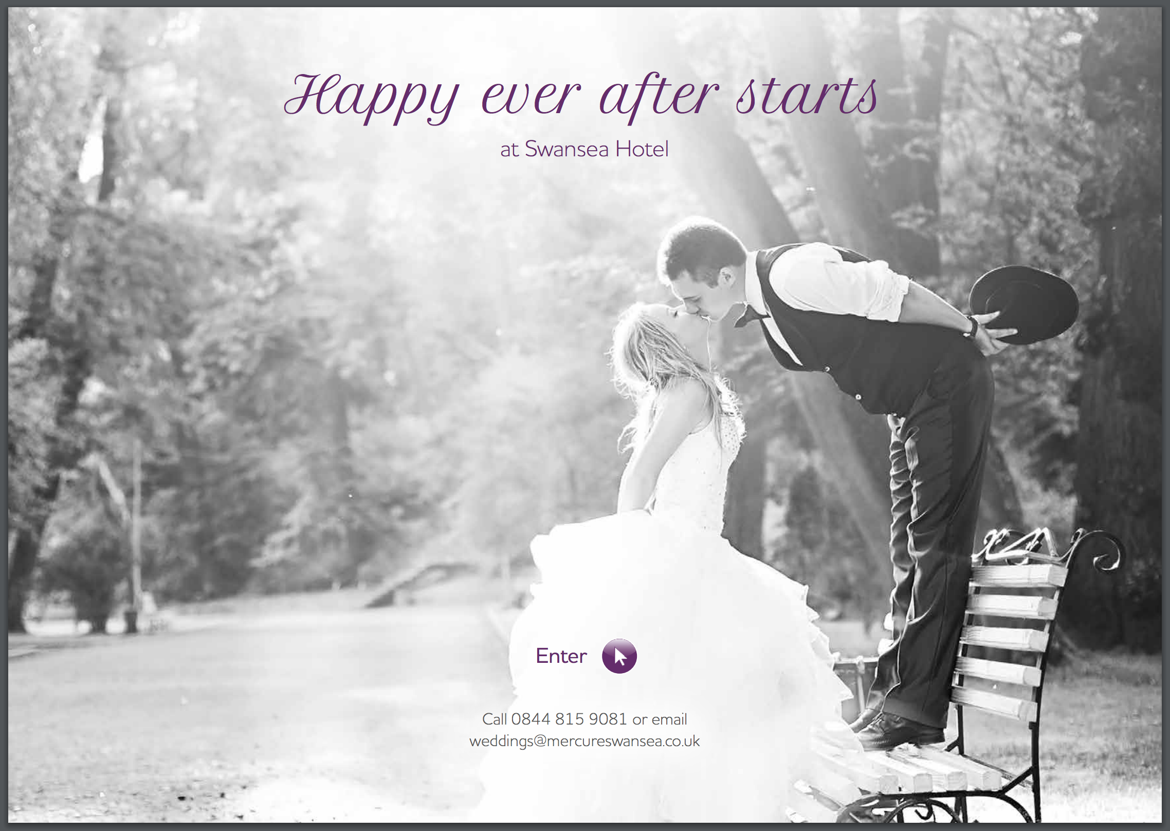 Mercure Swansea Hotel Weddings Brochure Cover